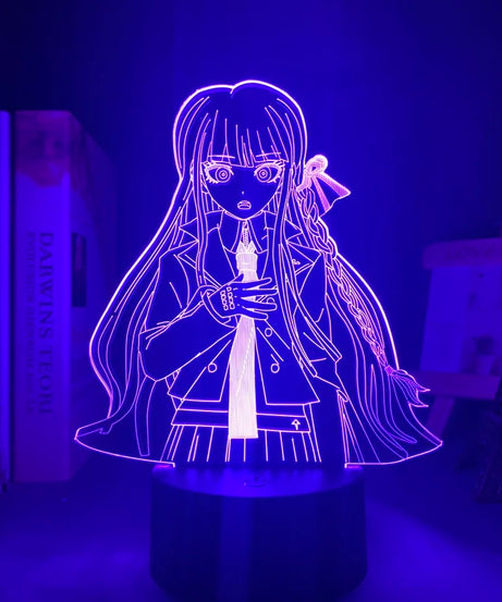 Anime Danganronpa V3 Nagito Komaeda Led Night Light Nagito Komaeda Game Figure Bedside Lamp for Bedroom Decor Kids Manga Gifts