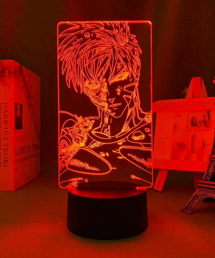 One Punch Man Saitama Figure Led Night Light Lamp for Home Decoration Nightlight Cool Manga Store Decor Ideas Table 3d Light