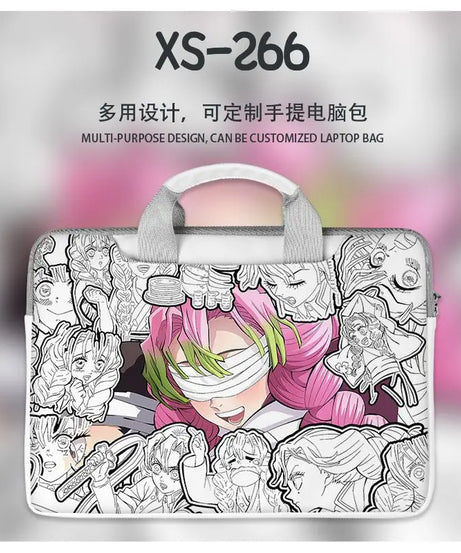 Demon Slayer Nezuko Tanjiro Notebook Laptop Bag Can Be Worn on One Shoulder As A Suitcase 12-16 Inches Anime Universal