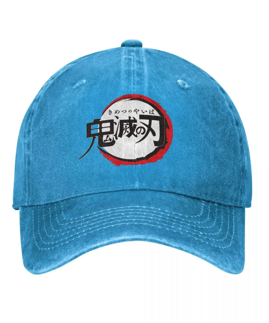 Demon Slayer Anime Baseball Caps Fashion Distressed Washed Snapback Cap Men Women Outdoor Activities Caps Hat