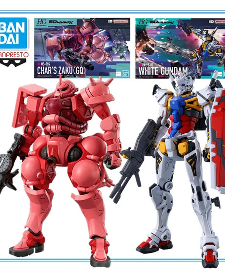 Char's Zaku GQ Action Figure White Gundam Anime Mobile Suit Gundam GQuuuuuuX Toys for Boys Original Box