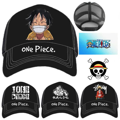 ONE PIECE Anime Monkey·D·Luffy Roronoa Zoro Men's Caps Women's Baseball Caps Summer Sun Visor Gift Cap Apparel Accessories