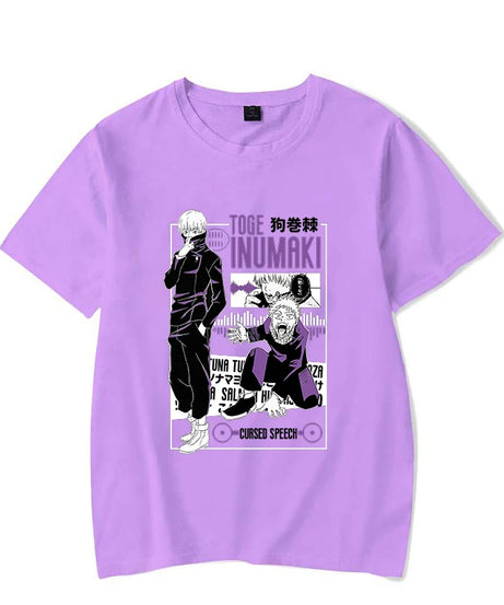 Hot Anime Inumaki Toge Graphic Short Sleeve T-Shirts For Women Men Shirts Loose T-Shirt Casual Summer T-Shirts Plus Size Tops