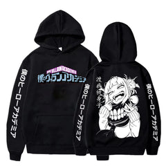 My Hero Academia Himiko Toga Graphic Zip Up Hoodie Unisex Harajuku Hip Hop Sweatshirt