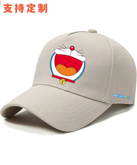 Doraemon machine cat little ding-dong anime outdoor leisure baseball cap sports sunshade sunscreen duckbill hat for men