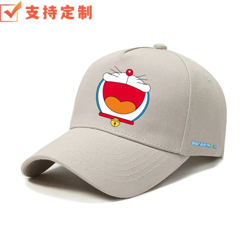 Doraemon machine cat little ding-dong anime outdoor leisure baseball cap sports sunshade sunscreen duckbill hat for men
