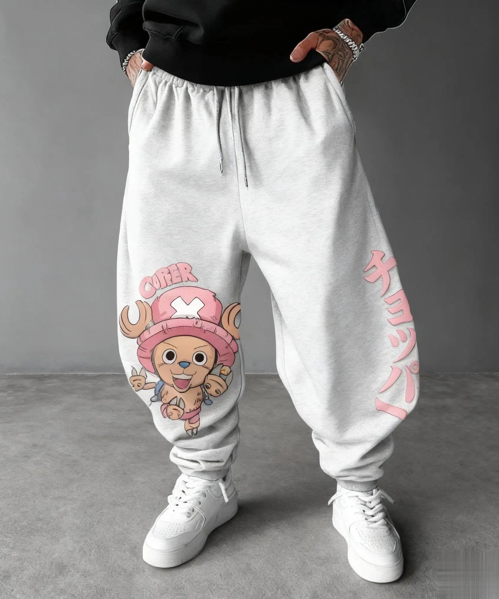 New Autumn One Piece Tony Tony Chopper Anime Print Men's Sports Pants Joggers Casual Streetwear Sweatpants Hip Hop Trousers