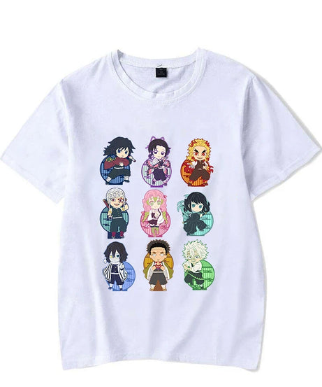 New Fashion Demon Slayer T Shirt Funny Anime Print T Shirt Anime Graphic Tee Shirt Unisex Casual Plus Size Tops