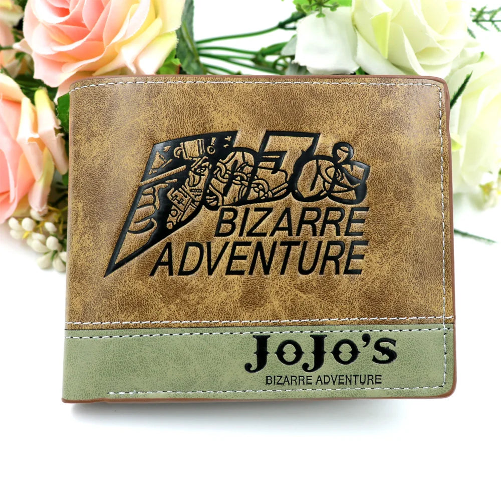 JoJo’s Bizarre Adventure Wallet – Jotaro Kujo Khaki Bifold & Coin Purse