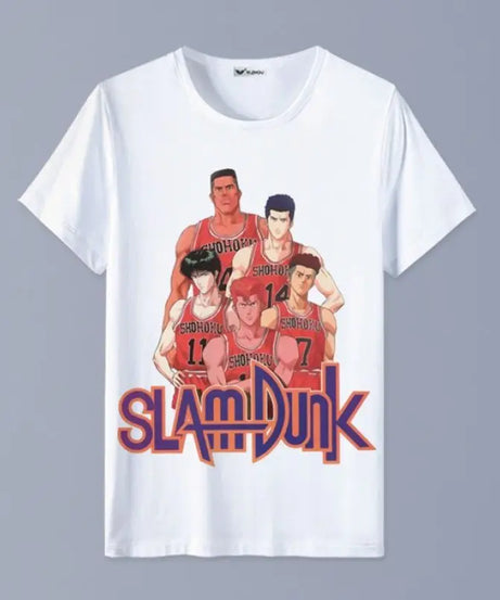 Slam Dunk T-shirt Sakuragi Hanamichi Akagi Haruko Rukawa Kaede Mitsui Hisashi Ryota anime basketball short-sleeved clothes gift
