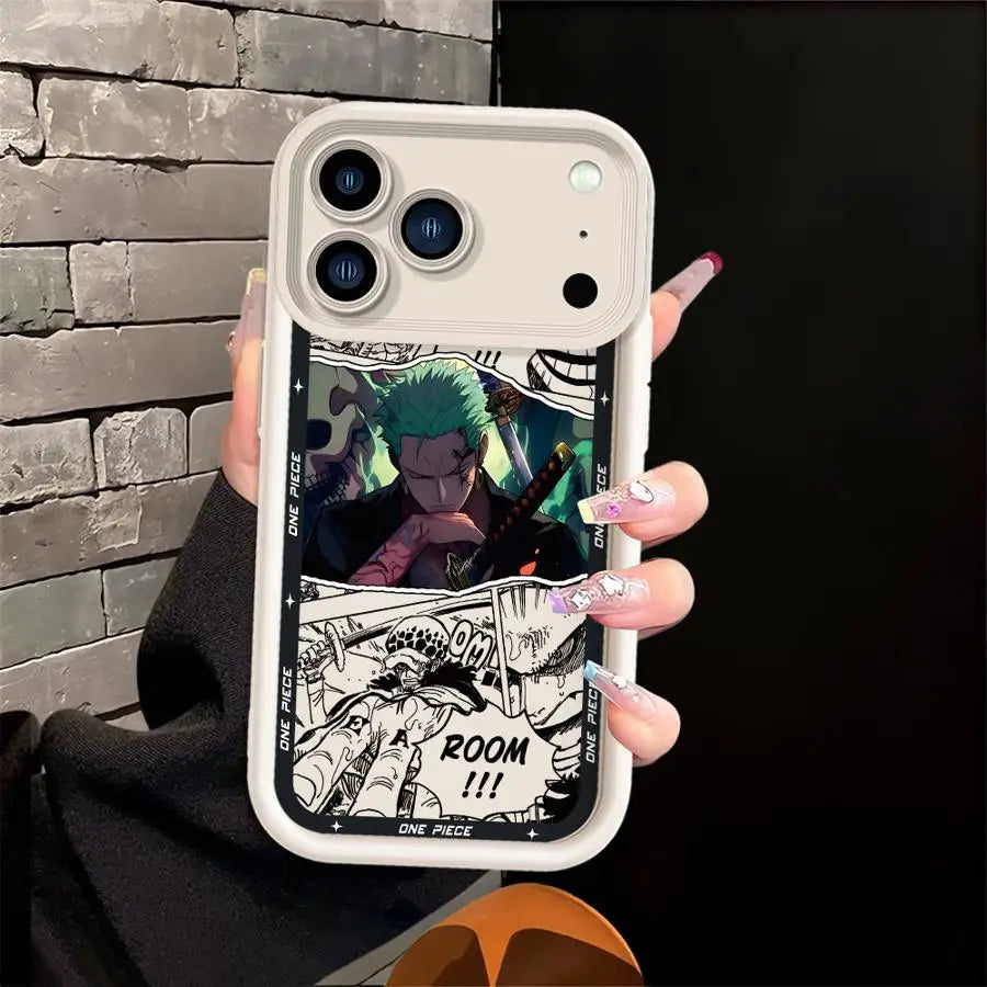 Phone Cover Case for iPhone 14 Air 11 12 Pro 13 17 Pro Max 16 15 Plus OneS PieceS Anime LuffyS