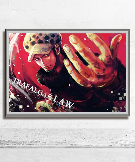 One Piece Wall Art – Trafalgar Law & Eustass Kid Anime Poster Decor