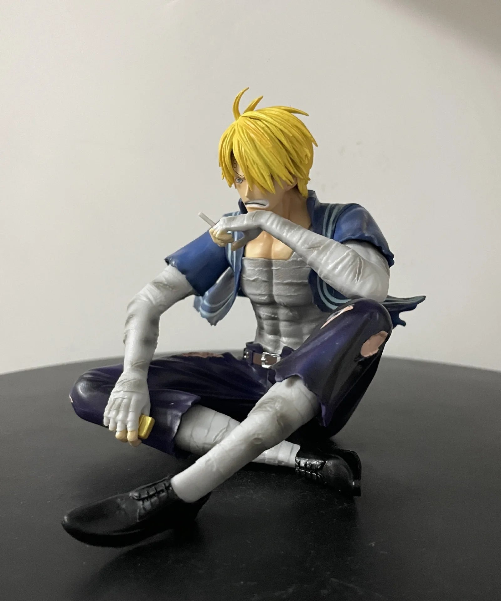 12cm One Piece Sanji Figures Battle Damage Lust Action Figures PVC Model Statue Collection Desktop Deoration Birthday Toys Gift