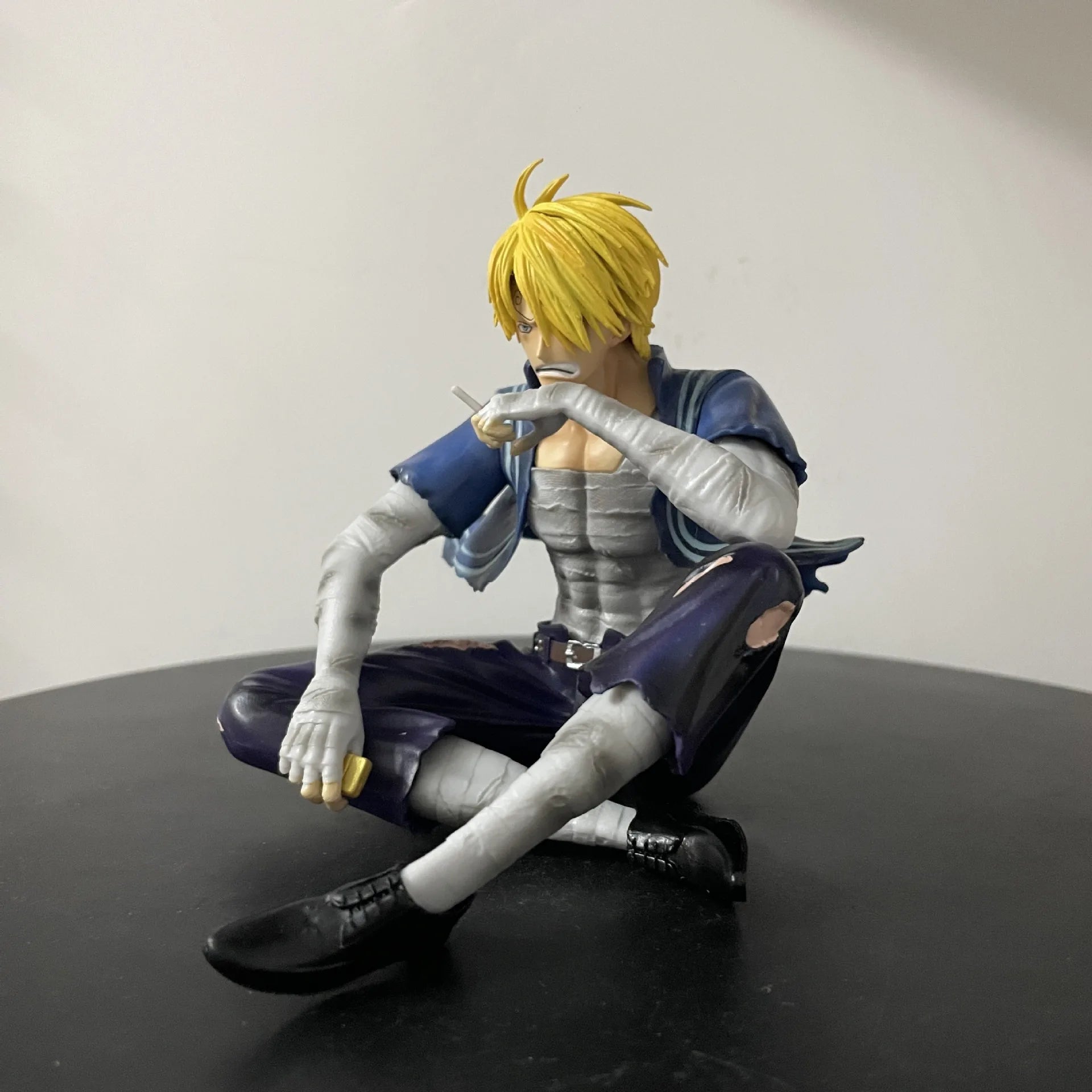 12cm One Piece Sanji Figures Battle Damage Lust Action Figures PVC Model Statue Collection Desktop Deoration Birthday Toys Gift