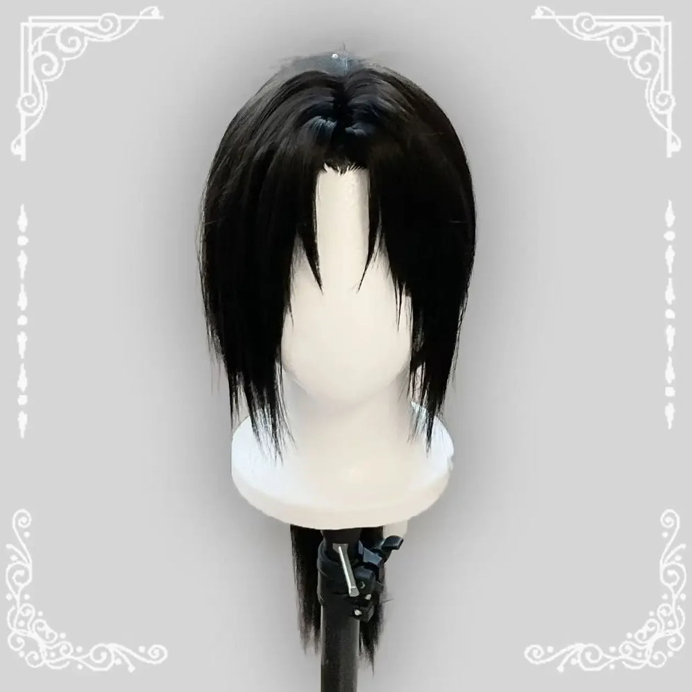 Anime Naruto Itachi Uchiha Cosplay Wig – Heat Resistant Synthetic Black Wig for Adults 5