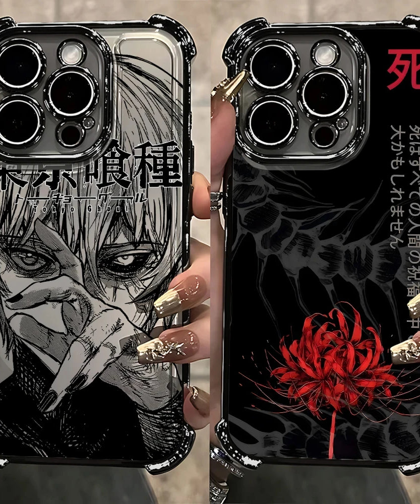 Anime Tokyo Ghoul Kaneki Ken Clear Case for iPhone 17 Air 16 E 15 14 Plus 13 12 Mini 11 Pro Max Acrylic Silicone Cover