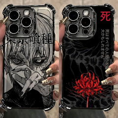 Tokyo Ghoul Kaneki Clear Case for iPhone (16/15/14/13/12/11 & Pro Max)