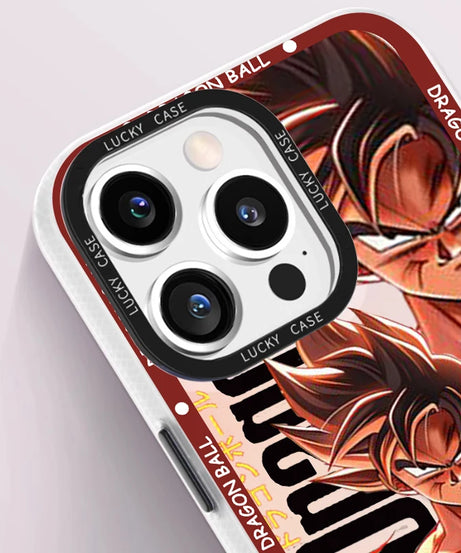 Goku & Gohan Laser Gradient Case – Dragon Ball iPhone 7–15 Pro Max