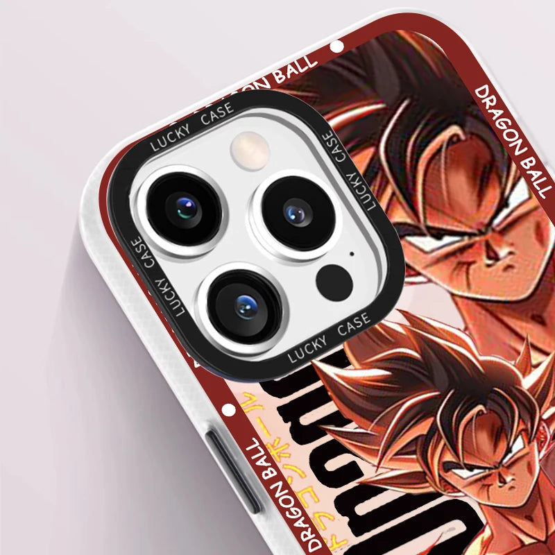 Goku & Gohan Laser Gradient Case – Dragon Ball iPhone 7–15 Pro Max
