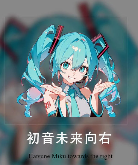Hatsune Miku MIKU anime Animation Waterproof Car Sticker Personalized Decoration Electric Vehicle iPad Sticker