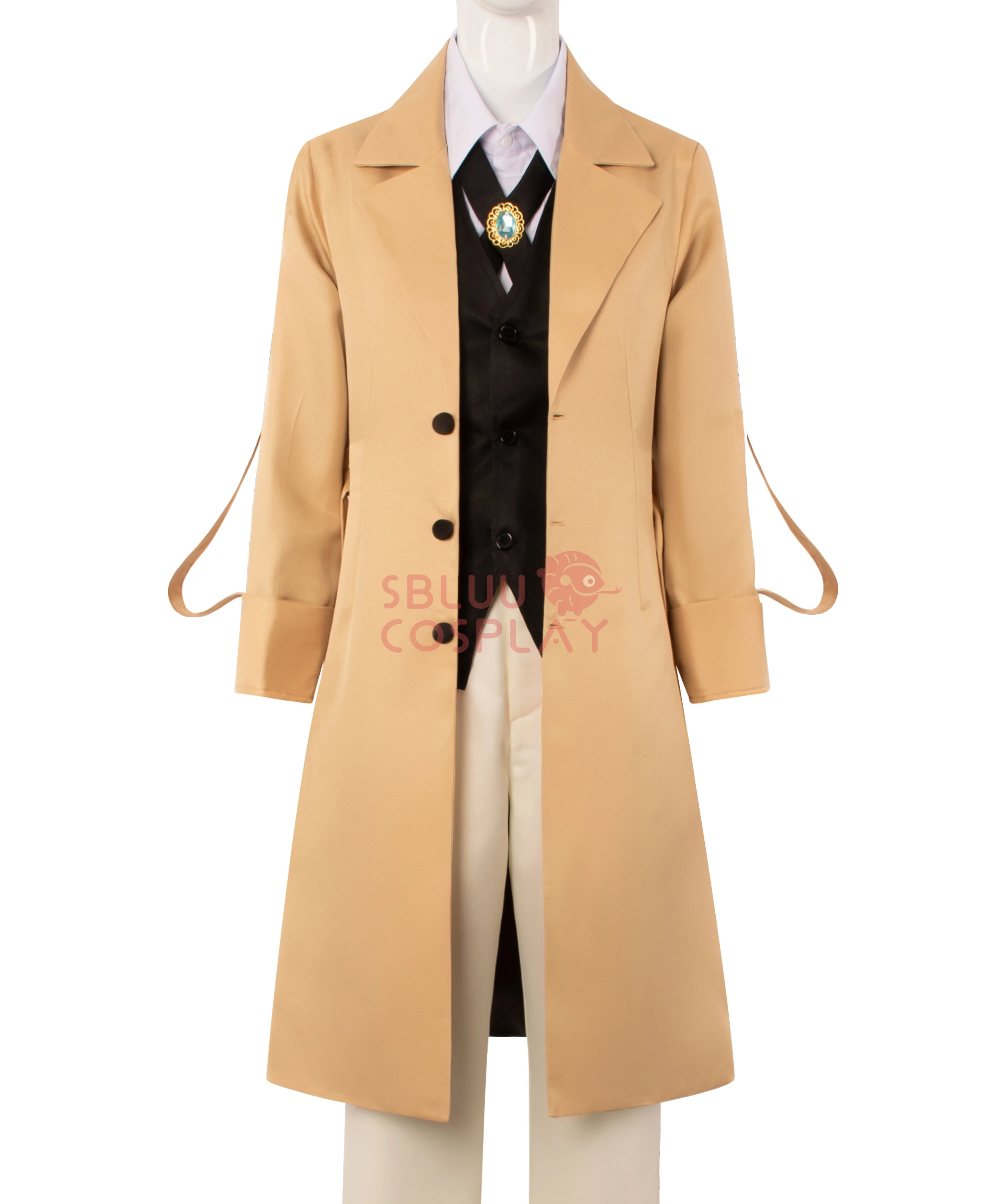Cosplay Osamu Dazai Cosplay Costume Long Jacket Coat Halloween Christmas Costume