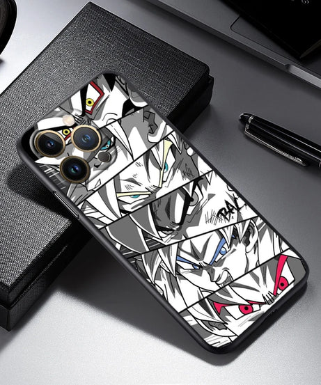 Dragon Ball Z Logo Black TPU Case – iPhone 7 to 15 Pro Max