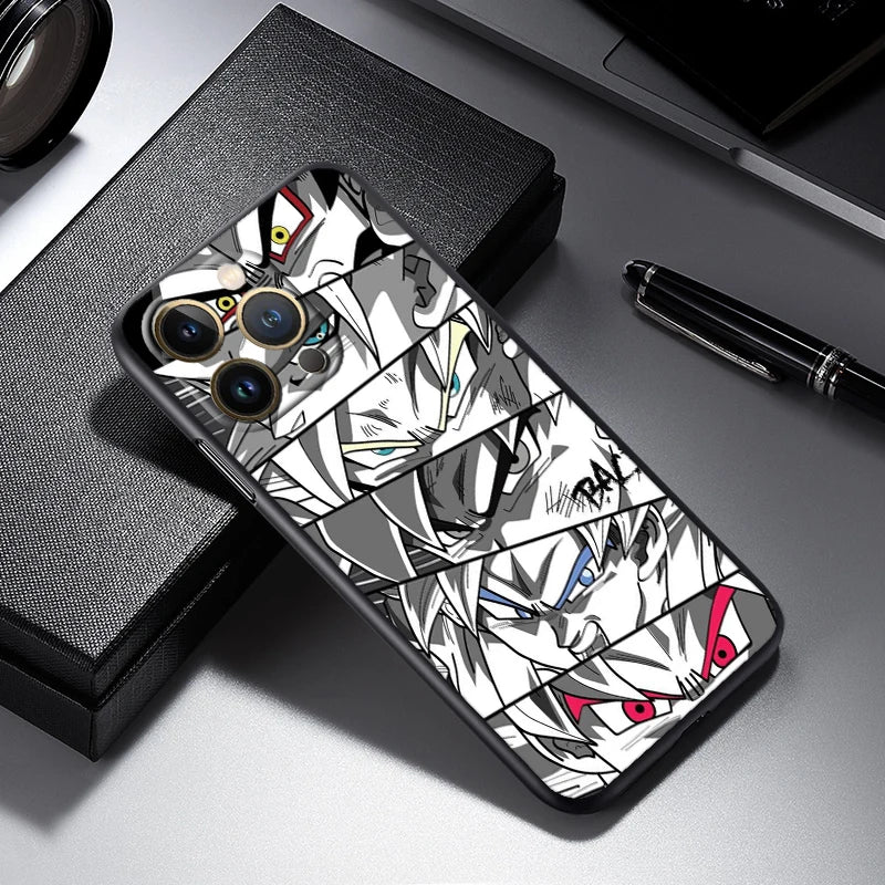 Dragon Ball Z Logo Black TPU Case – iPhone 7 to 15 Pro Max