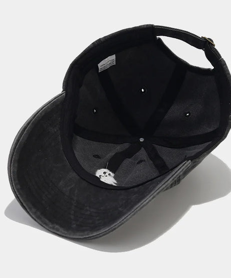 Four Seasons Cotton Ghost Embroidery Casquette Baseball Cap Adjustable Outdoor Snapback Hats for Men and Women 201