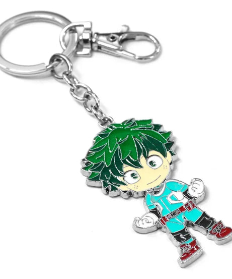 My Hero Academia Anime Metal Keychain With Midoriya Izuku Cosplay Accessories Colorful Pendant for Gift