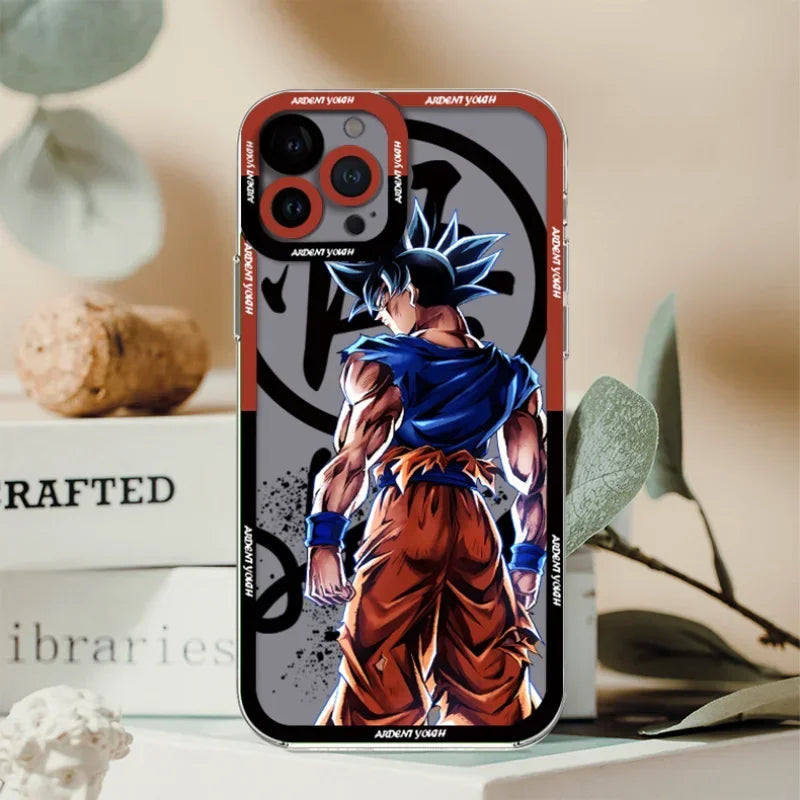 Dragon Ball Goku Phone Case for IPhone 14 13 12 11 15 Pro Max X XR XS Soft Shell Transparent Back Cover Saiyan Birthday Gift New