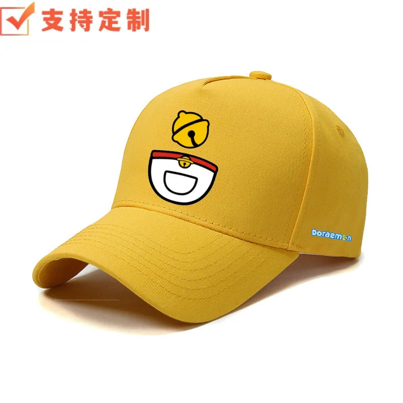 Doraemon machine cat little ding-dong anime outdoor leisure baseball cap sports sunshade sunscreen duckbill hat for men