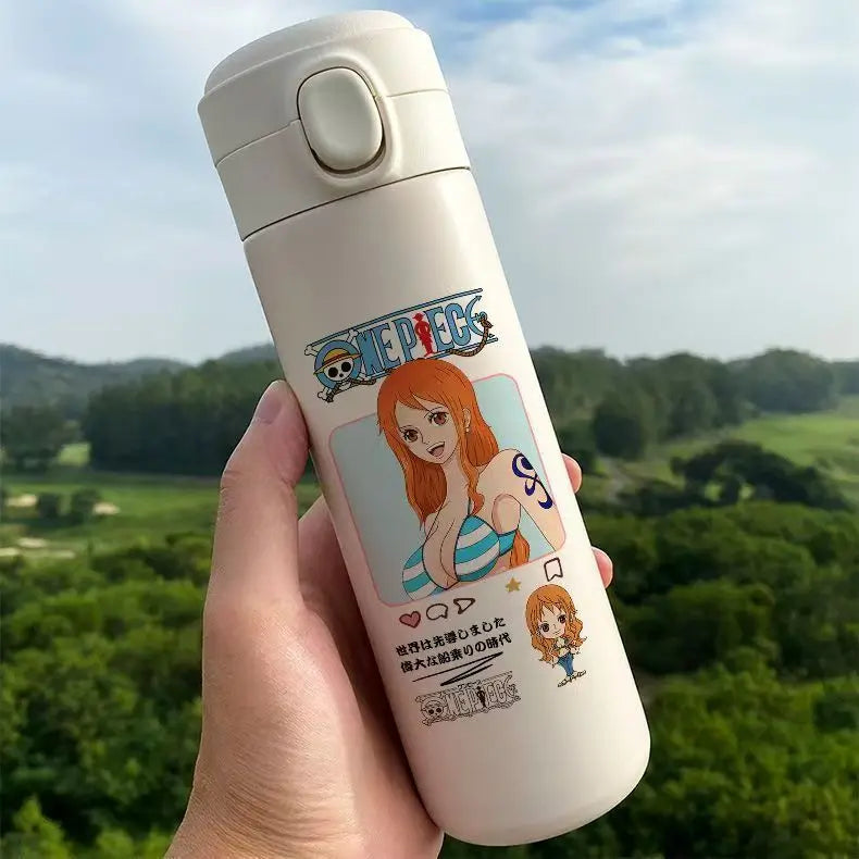 Monkey D. Luffy One Piece Thermos Cup – Anime Travel Mug for Coffee & More