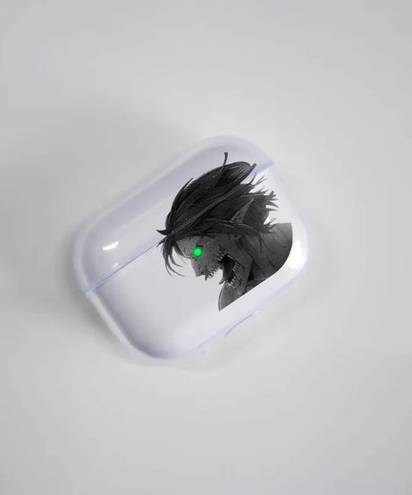 New Attack on Titan Eren Soft Case for AirPods 1 2 Pro 3 4 Wirless Bluetooth Headphone Cover Transparent Earphone Shell for Pro2