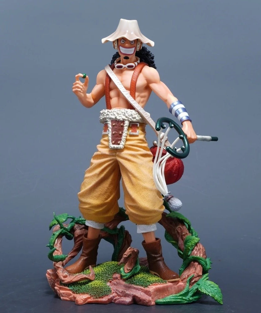25cm/9.84in Anime One Piece Figure Usopp Action Figures Pvc Statue Desktop Ornamen Collection Model Toys Gifts