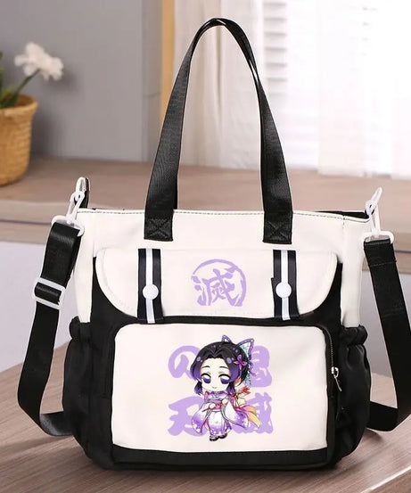 Anime Demon Slayer Kamado Tanjirou New Shoulderbag Men Women Crossbody Bags Student Fashion Large Capacity Handbag Holiday Gifts