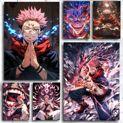 Anime Jujutsu Kaisen Ryomen Sukuna Poster Print – Wall Art Decor Poster