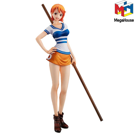 Original MegaHouse Portrait of Pirates Playback Memorie Nami ONE PIECE Anime Figure Model Collecile Action Toys Gifts