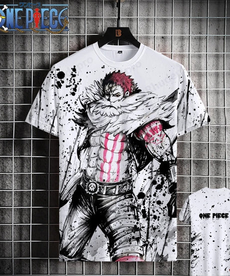Luffy One Piece 3D Printed T-Shirt – Unisex Summer Anime Tee