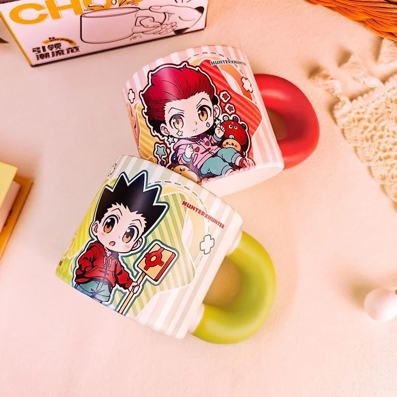 HUNTER mug fandom ceramic water cup cute  personality creative little Jacchiru Siso's two-dimensional holiday gift