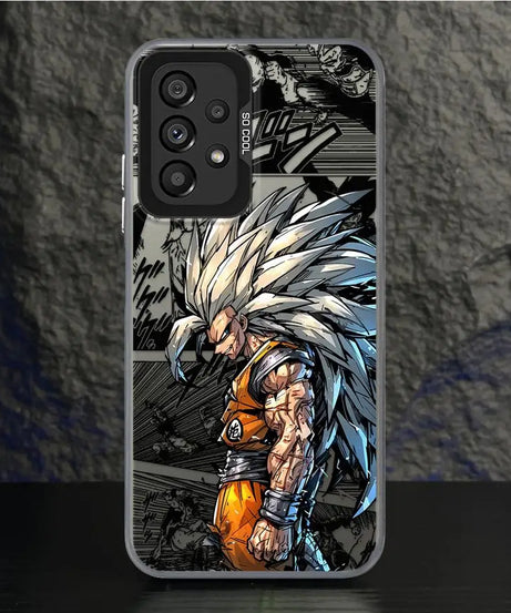 Shell Case for Samsung Galaxy A35 A26 A36 A53 A71 A72 A51 A56 A73 A55 A54 A52 Dragon Ball Son Goku Cool