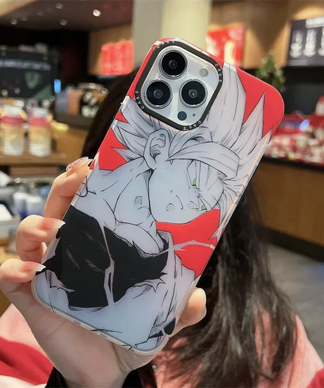 Dragon Ball Goku Phones Cases for IPhone 14 Pro Max Plus 11 12 13 Anime Super Saiyan Creative Shockproof Frosted Cover