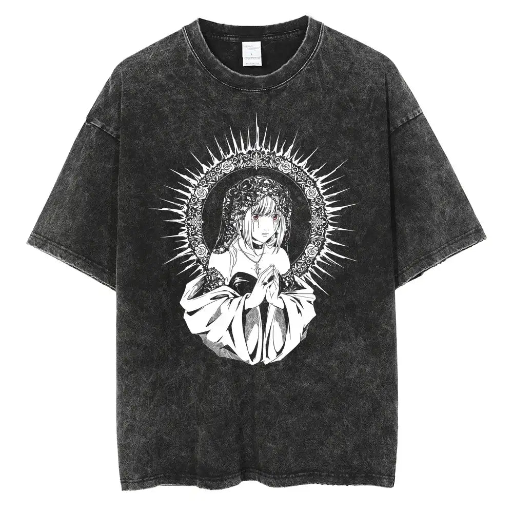 Death Note Oversized Vintage T-Shirt – Anime Streetwear Summer Cotton Tee