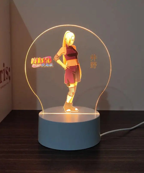 New Animation Naruto anime peripheral light-up stand night light Naruto Sasuke Uchiha Itachi Gaara Kakashi Tsunade holiday gift