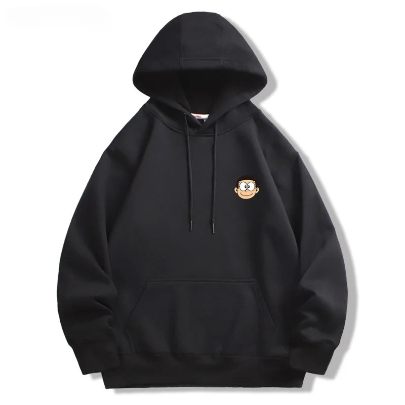 Doraemon Couple Hoodie – Nobita, Shizuka & Gian Cartoon Sweater (Unisex)