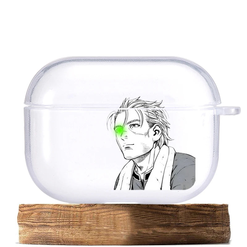 Anime Transparent TPU Case for Airpods Pro 2 1 3 Vinlands Saga Manga Soft Silicone Cover Bluetooth Earphone Cases