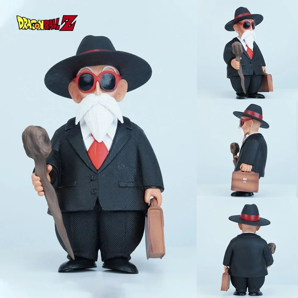 16cm Dragon Ball Master Roshi Western-Style Clothes Standing Anime Figure PVC Statue Collection Desktop Ornament Kids