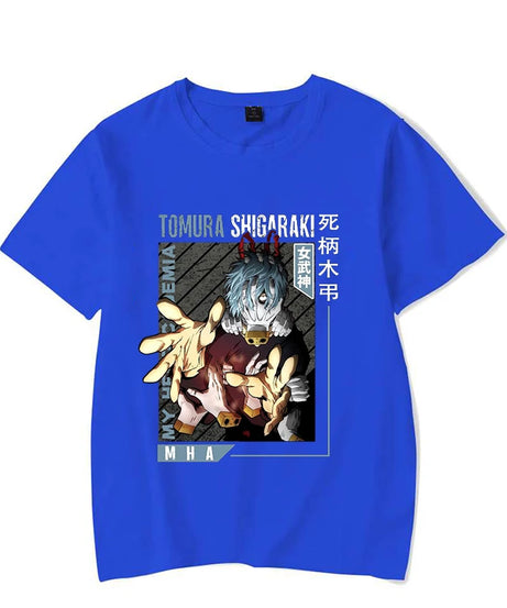 New Shigaraki Tomura Print T Shirts Women Men Casual Round Neck Tees Top Summer Cool Anime Loose Short Sleeve