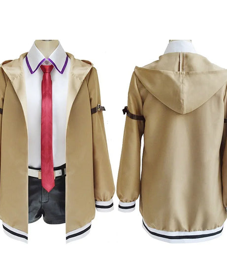 Anime Steins Gate Makise Kurisu Uniform Suit Cosplay Costume Christina Windbreaker Jacket Shirt Shorts Woman Halloween Costume