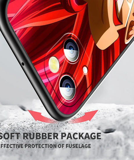 Dragon Ball Z Black Soft Case for iPhone 15/14/13/12/11/XS/X/8/7/SE
