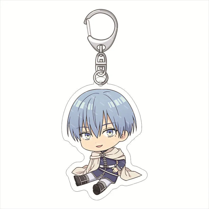 Frieren: Beyond Journey'S End Acrylic Anime Cute Keychain Jewelry Bag Pendant Gift Figure Key Ring Girl Badge Charms Wholesale